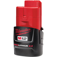M12 Redlithium 2.0 Battery, Lithium-Ion, 12 V, 2 A Cantin et fils
