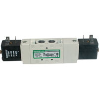Pilot 5-Way 2-Position 4-Way Solenoid Valves, 3/8" Pipe, 150 PSI Cantin et fils