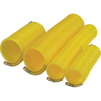 Nylon Coil Air Hose With Fittings, Air, 1/4" ID x 25' L, Nylon, 200 PSI at 23°C Cantin et fils