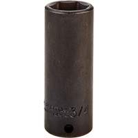 Socket, Impact, 3/4", 3/8" Drive, 6 Points, Deep Cantin et fils