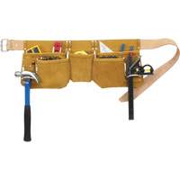 Ceintures &agrave; outils pour apprenti menuisier, Cuir, Havane Cantin et fils