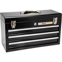 Boîte &agrave; outils portative, 20" la, 3 tiroirs, Noir Cantin et fils