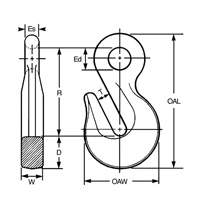 Crochet parall&egrave;le &agrave; œil Cam-Alloy Cantin et fils