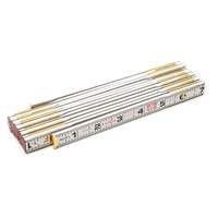 Folding Wood Rule, 6' L, Wood, 1/6" Graduations Cantin et fils