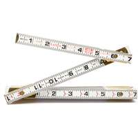 Folding Wood Rule, 6' L, Wood, 1/6" Graduations Cantin et fils