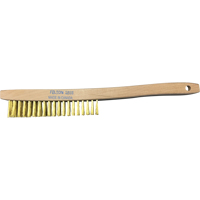 Brosses de nettoyage &agrave; manche recourb&eacute;, Laiton, 4 x 19 rangs de fils, Longueur 14" Cantin et fils