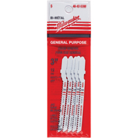 Jigsaw Blade, Bi-Metal, T-Shank, 3" L, 12 TPI Cantin et fils