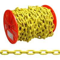 Chaîne ronde &eacute;prouv&eacute;e, Acier &agrave; faible teneur en carbone, 1/4" x 60' (18,3 m) l, Calibre 30, Charge d'utilisation 1300 lb (0,65 tonne) Cantin et fils