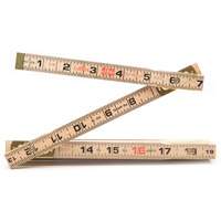 Red End&reg; Rule with Two 6" Slide Rule Extensions, 6' L, Wood, 1/16" Graduations Cantin et fils