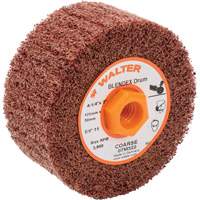 Tambour de conditionnement de surface Blendex ALLSTEEL, 4-1/4" dia. x 2" la, 5/8"-11 Arbre, Grain Cors&eacute; Cantin et fils
