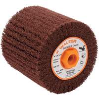 Tambour de conditionnement de surface Blendex ALLSTEEL, 4-1/4" dia. x 4" la, 5/8"-11 Arbre, Grain Moyen Cantin et fils