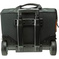 Tradesman Pro Rolling Tool Bag, Ballistic Polyester, 24 Pockets, Black/Orange Cantin et fils