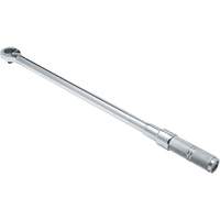 Ratcheting Head Micrometer Torque Wrench, Click, 1/2" Square Drive, 50 - 250 lbf. Ft Cantin et fils
