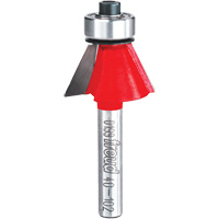 Router Bit - Chamfer Bit, 15/16" Dia., 1/4" Shank Cantin et fils