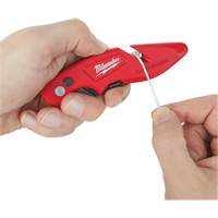 Fastback Flip Utility Knife, 2" Blade, Carbon Steel Blade, Metal Handle Cantin et fils