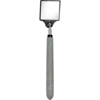 Miroir d'inspection en acrylique, Carr&eacute;e, 2" lo x 2" la, T&eacute;lescopique Cantin et fils