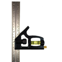 &eacute;querre combin&eacute;e Johnson 406EM, 6'' x 1'' lo, 1/32" Graduations, Acier, Ordinaire Cantin et fils