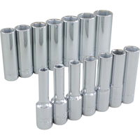 Jeu de douilles, 14 Mcx, Prise de 3/8", Profond Cantin et fils