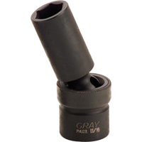 Douille &agrave; joint universel, Chocs, 3/8", Prise 1/2", 6 pans Cantin et fils