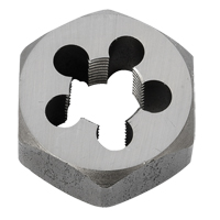 Hex Rethreading Die Nut, 1"/1-1/16" Dia., 3/8"-18 Thread, Carbon Steel/Chromium Steel Cantin et fils