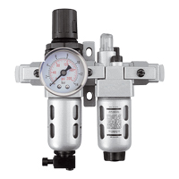 Filtre/r&eacute;gulateur et lubrificateur d'air modulaire (manom&egrave;tre compris), 1/4" NPT Cantin et fils