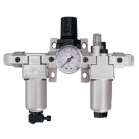 Filtre, r&eacute;gulateur et lubrificateur d'air modulaire (manom&egrave;tre compris), 1" NPT Cantin et fils