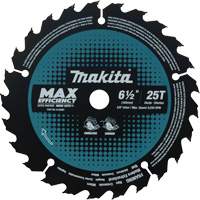 Max-Efficiency Circular Saw Blade, 6-1/2", 25 Teeth, Laminate/Wood Use Cantin et fils