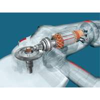 High Performance Large Angle Grinder, 9", 120 V, 15 A, 6500 RPM Cantin et fils