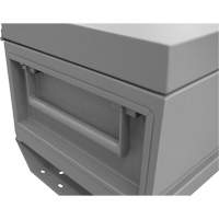 Jobsite Storage Box, 32" x 19" x 17-13/16", Steel, Grey Cantin et fils