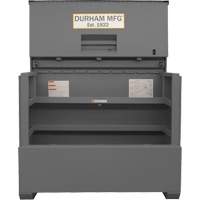 Piano Style Jobsite Storage Box, 60-1/2" W x 34-3/4" D x 49-3/8" H, Grey Cantin et fils