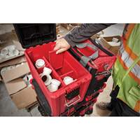 Packout Compact Tool Box, 10" x 16-1/5" x 13", Black/Red Cantin et fils