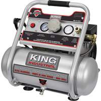 Oil-Free Air Compressor, Electric, 2 Gal. (2.4 US Gal), 125 PSI, 120/1 V Cantin et fils