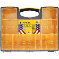 Deep Professional Organizer, 17-1/2" W x 4-1/2" D x 14" H, Black/Yellow Cantin et fils