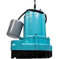 9EC Series Effluent Pump, 70 GPM, 115 V, 7.5 A, 4/10 HP Cantin et fils