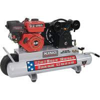 Wheelbarrow Air Compressor, Gas, 10 Gal. (12 US Gal), 150 PSI Cantin et fils
