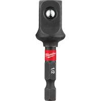 Shockwave Impact Socket Adapter, 1/4" Drive Size, 1/2" Male Size, Ball, 2" L Cantin et fils