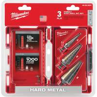 Step Drill Bit Set, 3 Pieces, High Speed Cobalt Cantin et fils