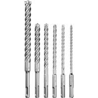 MX4 4-Cutter Rotary Hammer Drill Bit Kit, 6 Pieces, Carbide Cantin et fils