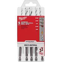 Shockwave Multi-Material Drill Bit Set, 5 Pieces, Carbide Cantin et fils