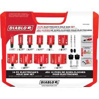Electrician's Bi-Metal Hole Saw Set, 16 Pieces Cantin et fils