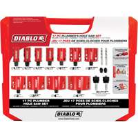 Plumber's Bi-Metal Hole Saw Set, 17 Pieces Cantin et fils
