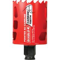 Wood & Metal Hole Saw, 2-1/8", 2-3/8" Depth of Cut, Carbide Cantin et fils
