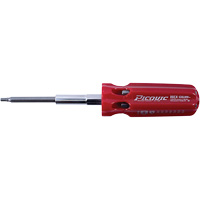 Hex-Calibre Metric Multi-Bit Screwdriver, Plastic Handle Cantin et fils