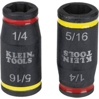 3-in-1 Impact Flip Socket Set, Hex, 1/4" Drive, 3 Pcs Cantin et fils