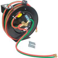 Welding Hose Reel, Welding Gases, 1/4" x 25', Single Hose, 300 psi Cantin et fils