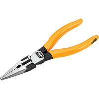 Pitbull Dipped Handle Long Nose Pliers, 6" L Cantin et fils