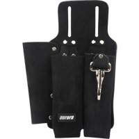 Porte-outils pour monteur de ligne, Porte-outil multiple, Cuir, 3 Poches Cantin et fils