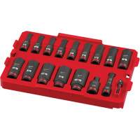 Shockwave Impact Duty Packout Socket Set, 17 Pcs, Impact, 3/8" Drive Size, Deep Cantin et fils