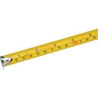 Ruban &agrave; mesurer, 5/8" x 12', Marques de goujon Imp&eacute;rial & m&eacute;trique Cantin et fils