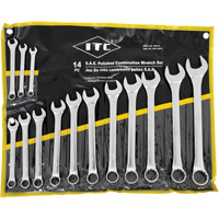 ICW-14PS Polished Wrench Set, Combination, 14 Pieces, Imperial Cantin et fils